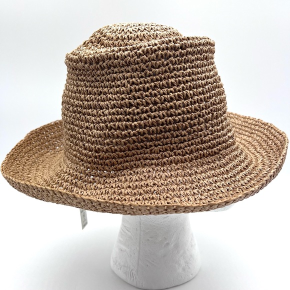 Madewell Classic ORI Hat Woven Straw Wide Brim Tan M/L NWT Summer Beach Hat - Picture 7 of 13